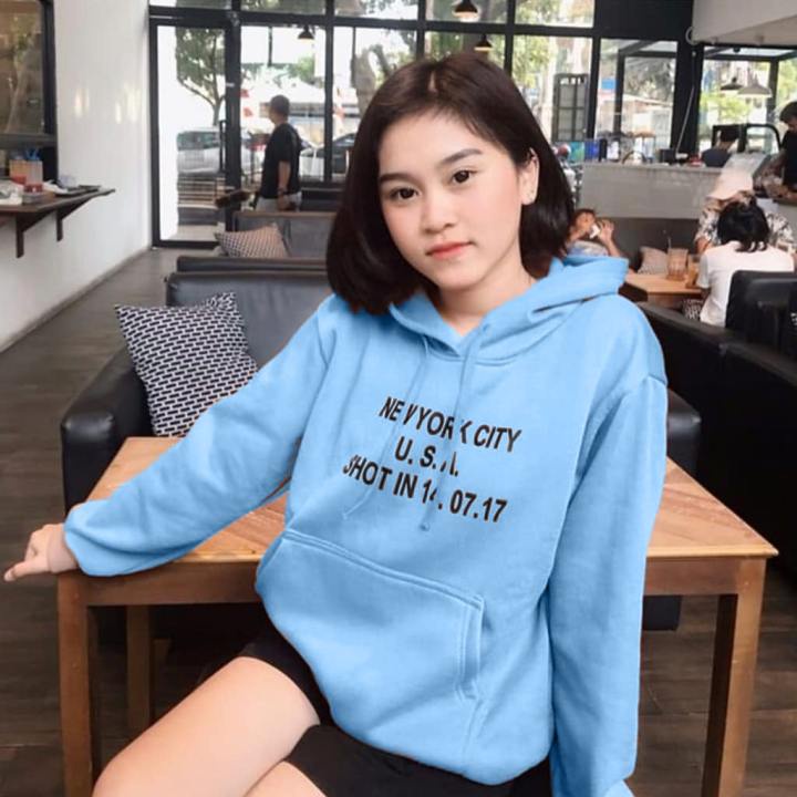 Outfit Sweater Hoodie New York City Trendy Pria Wanita Unisex / Sweater Hoodie Tebal Terbaru Premium Quality