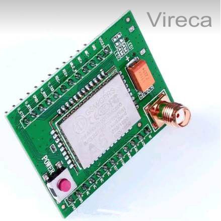 GPRS Modul A6GSM Quad Band SMS Suara 850 MHz 900 MHz 1800 MHz 1900 MHZ dengan Antena untuk Arduino