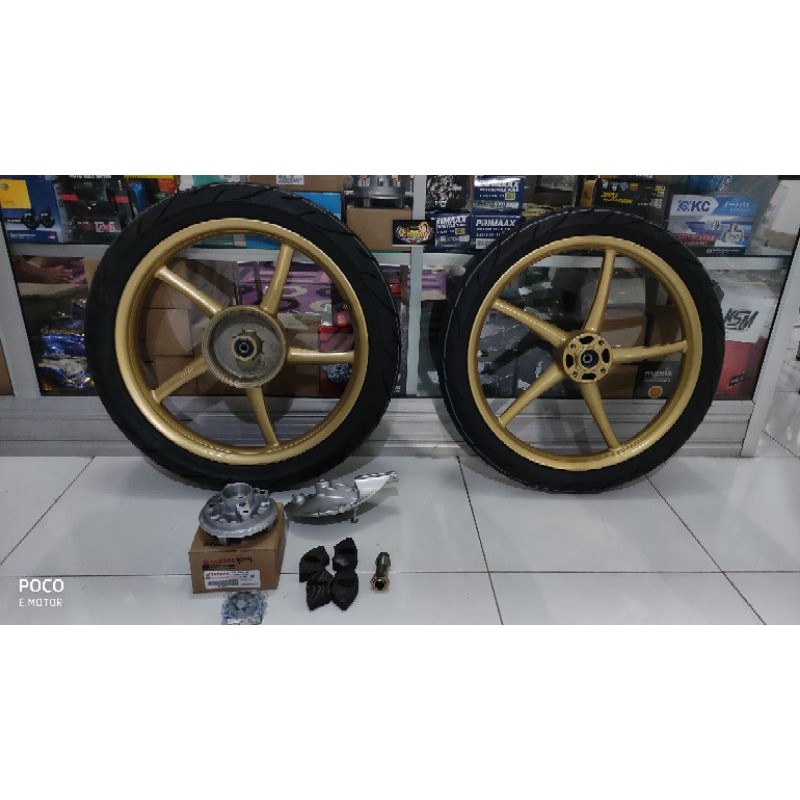 Jual Velg Rossi Bintang Bintang Full Set Plus Ban Pnp Mp Gl Cb Rx King Shopee Indonesia