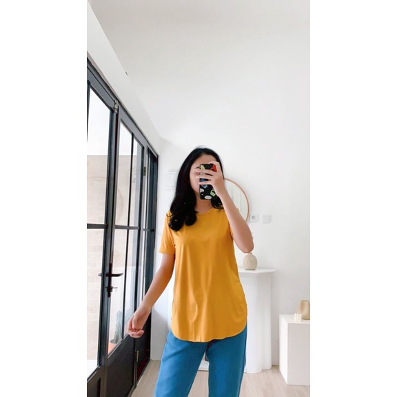 BEFAST - ZFS OOTD Wanita Kaos ADTRA / DIANE TCL SPANDEX BLOUSE / Blouse Wanita Lengan pendek / Atasan Blouse Polos / Blouse Casual / Termurah / Terlaris