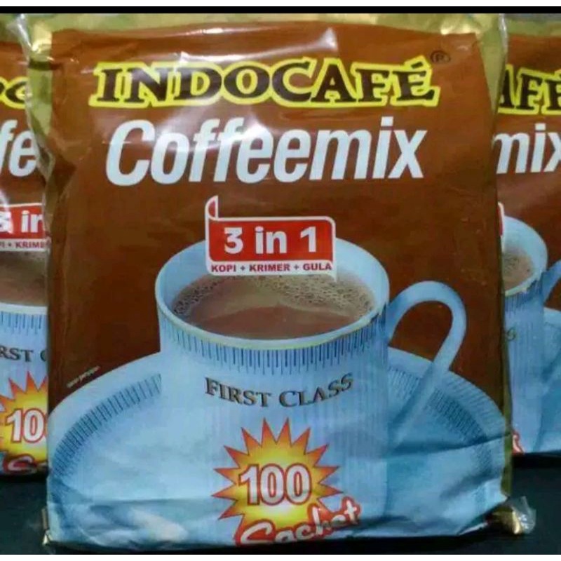 

Kopi Indocafe Coffemix 1 Pak Isi 100 Sachet