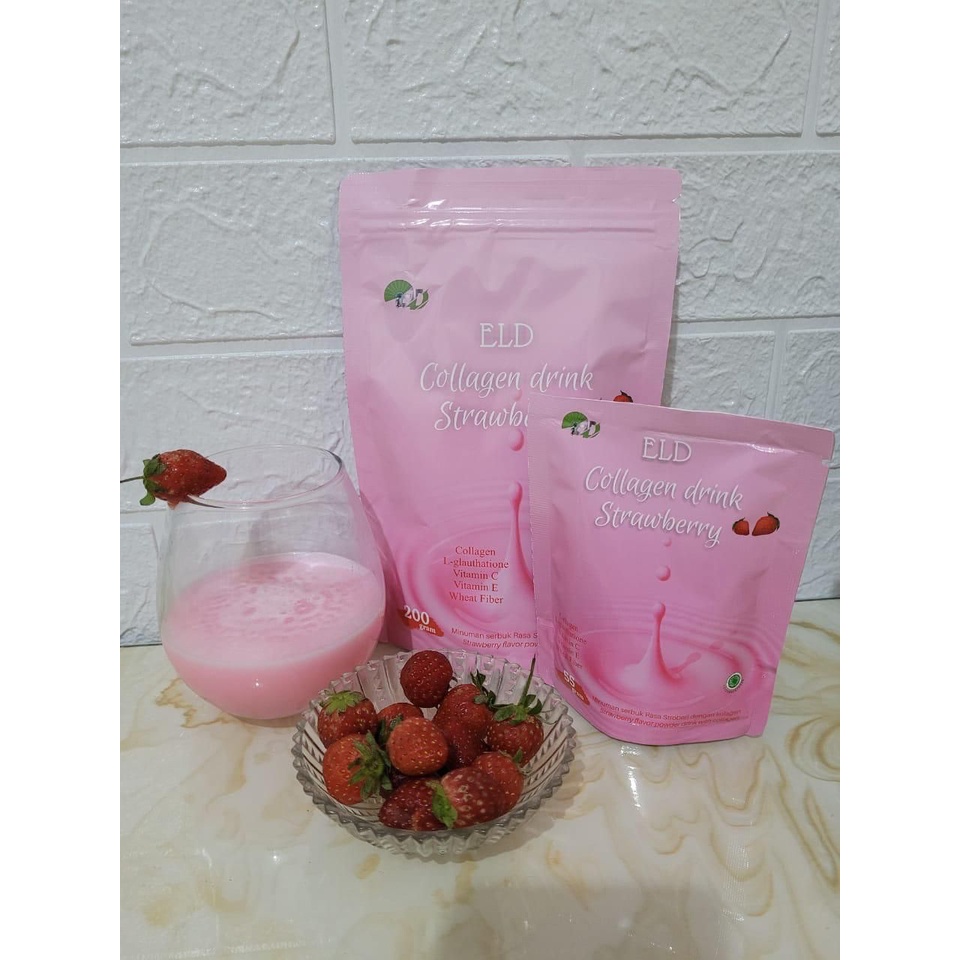 

ELD COLLAGEN DRINK Rasa Strawberry Memutihkan dan Melangsingkan tubuh sudah BPOM