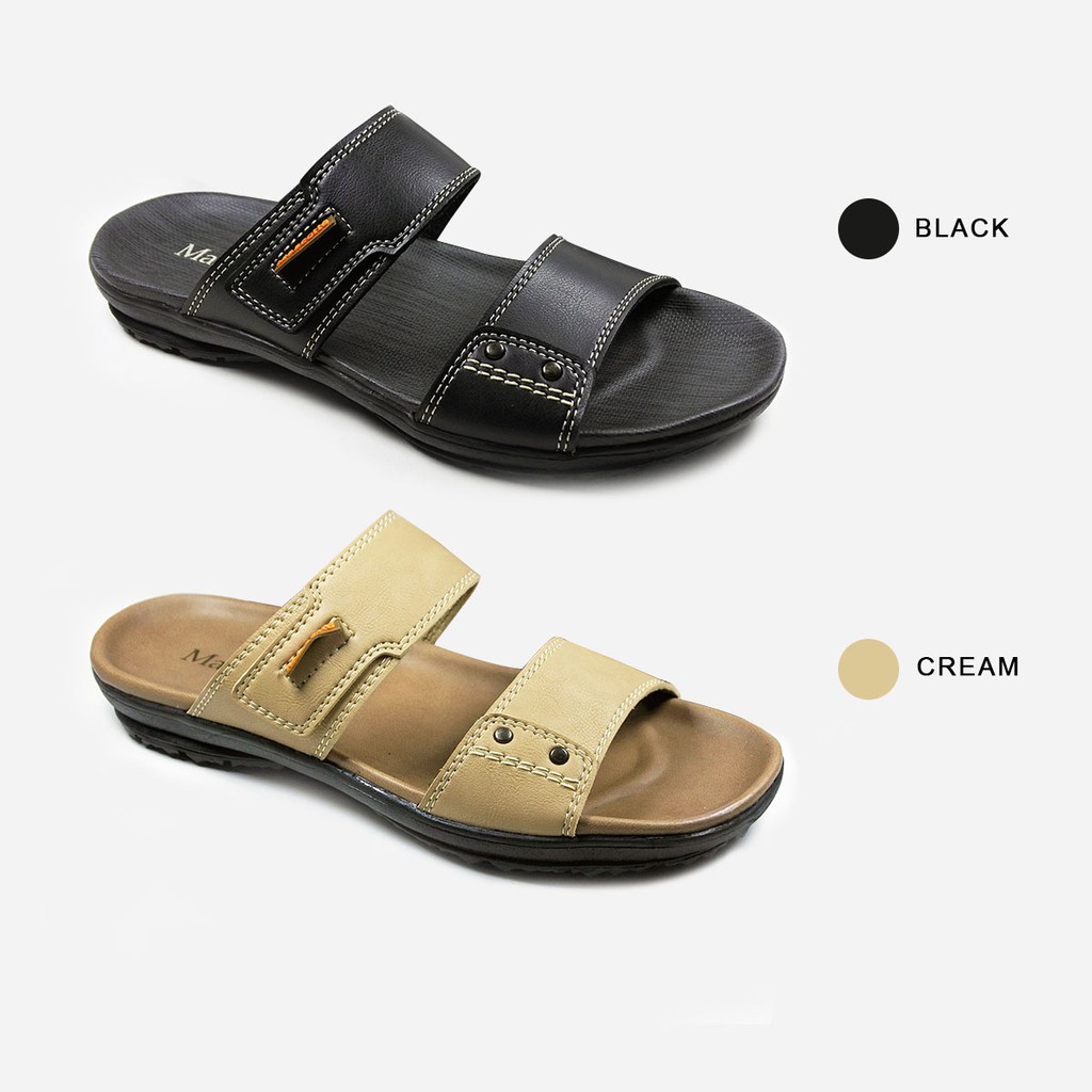 Mascotte LOMALA Sandal Pria 995.030 [ Hitam dan Cream ] / Ramayana Jatinegara
