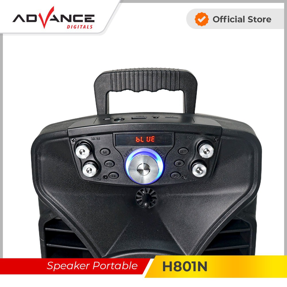 Advance Speaker Portable H801N Wireless Black V2 / Mic Wireless / Garansi Resmi advance 1 tahun-2