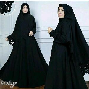 dress muslim maiya syari lsser 5 warna chaedw_shop