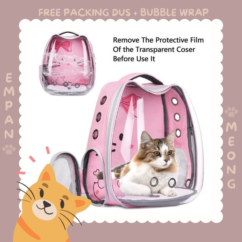 Tas Astronot Ransel Kucing Anjing Burung Tas Gendong Hewan Size Besar (Pet Travel Bag)