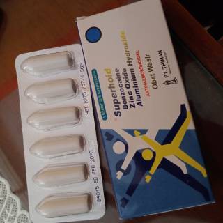 Superhoid Suppositoria Harga Per box / Obat Wasir / Anti Hemoroid