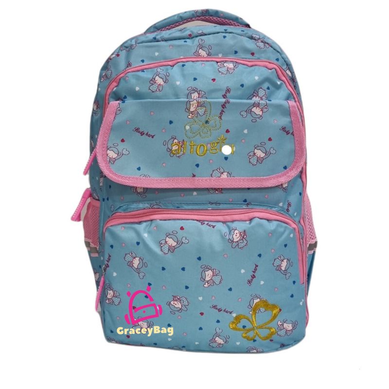 Tas ransel anak perempuan SD,SMP bahan tebal halus original Alto girl