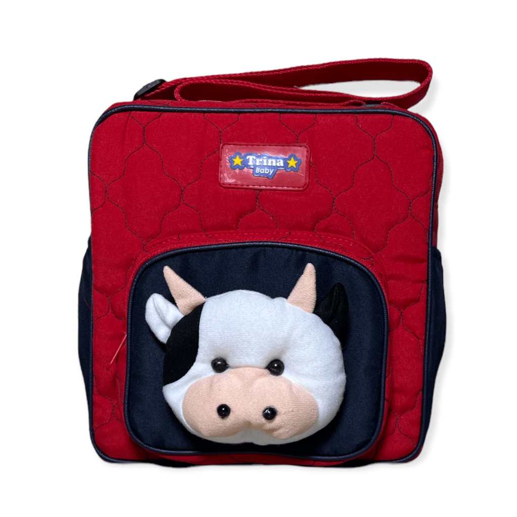 Tas Bayi Kecil Twill Depan Boneka Sapi Termurah / Tas Bayi Murah / Tas Bayi lucu