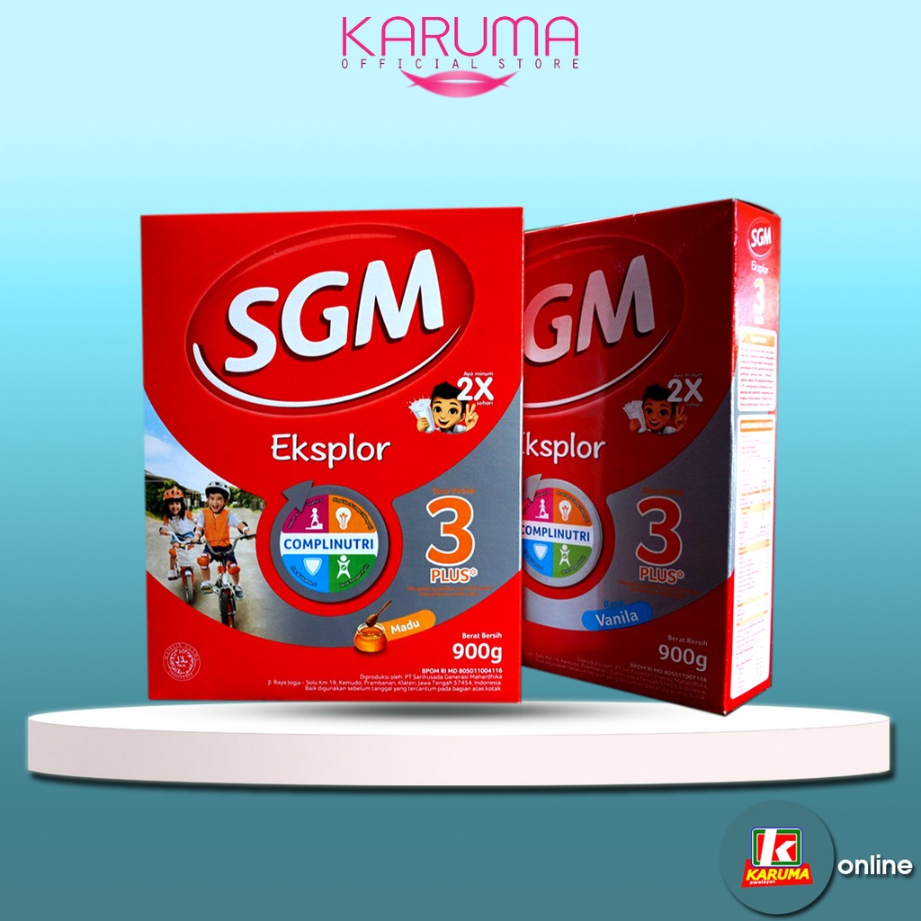 

SGM Eksplor 3+ 900 gr | Susu SGM Eksplor 3 plus Rasa Coklat Madu Vanila 900gr