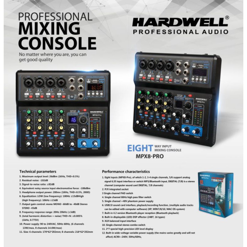 mixer karaoke hardwell MPX 8pro.original