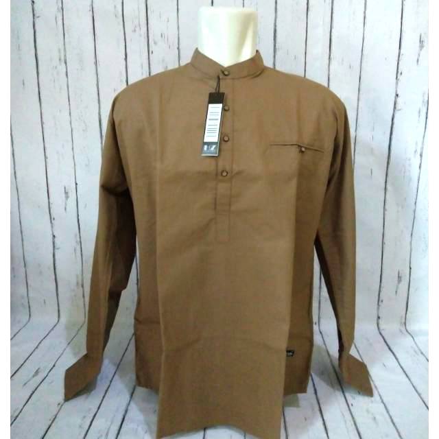 BEST Kemeja Koko Warna Coklat Milo