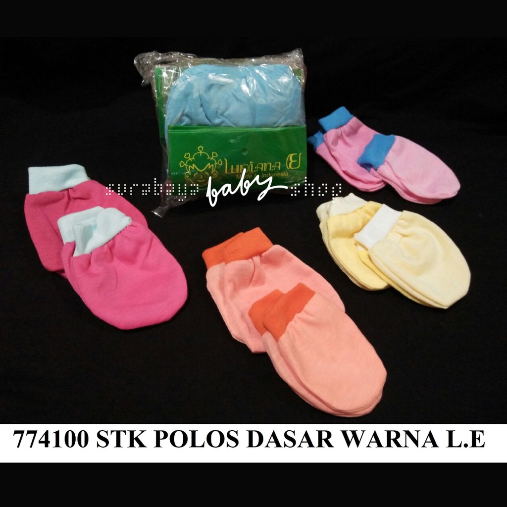 SARUNG TANGAN KAKI POLOS DASAR WARNA PER LUSIN LUSIANA E 774100