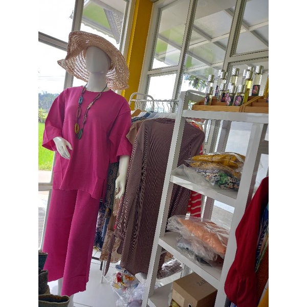 set knit fink fuschia nagita