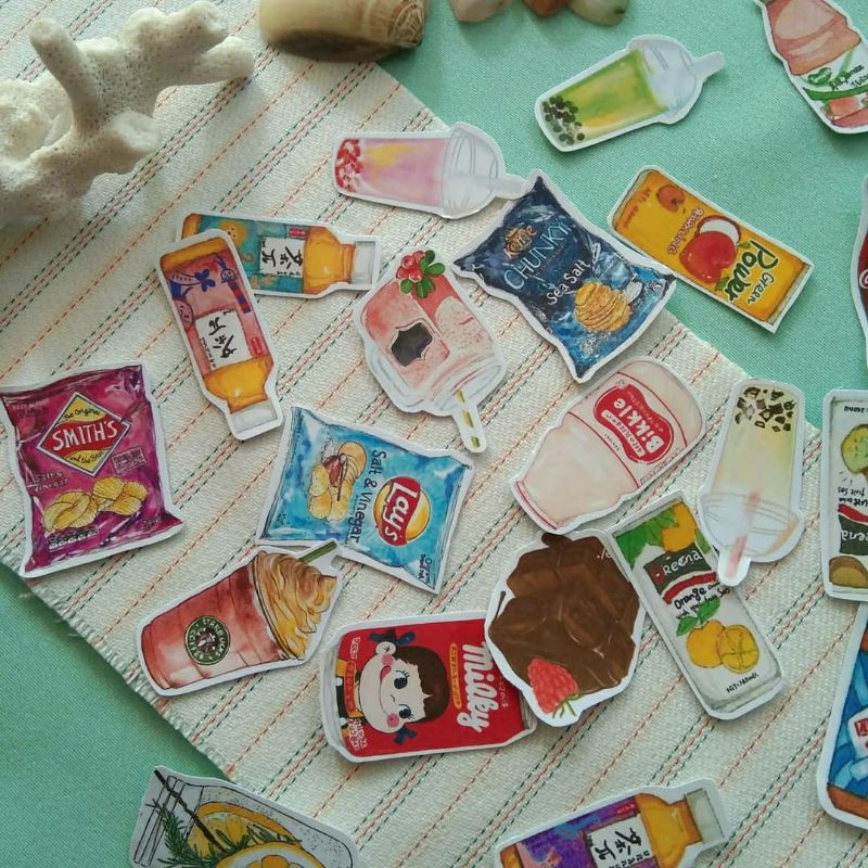 

Sticker Food Illustration