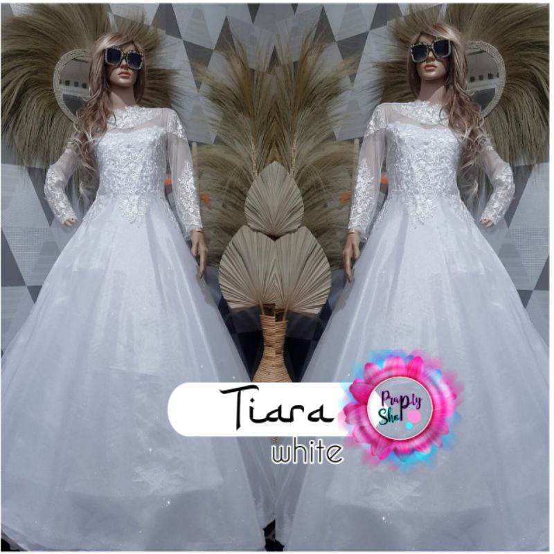 Gaun Akad Nikah Tiara / Gaun Pengantin / Gamis Akad Nikah / Kebaya Pengantin