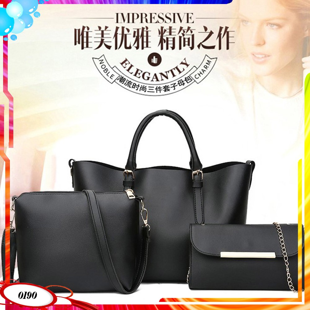 TAS 3IN1 Z 0190 SHOULDER BAG TAS BATAM IMPORT FASHION WANITA