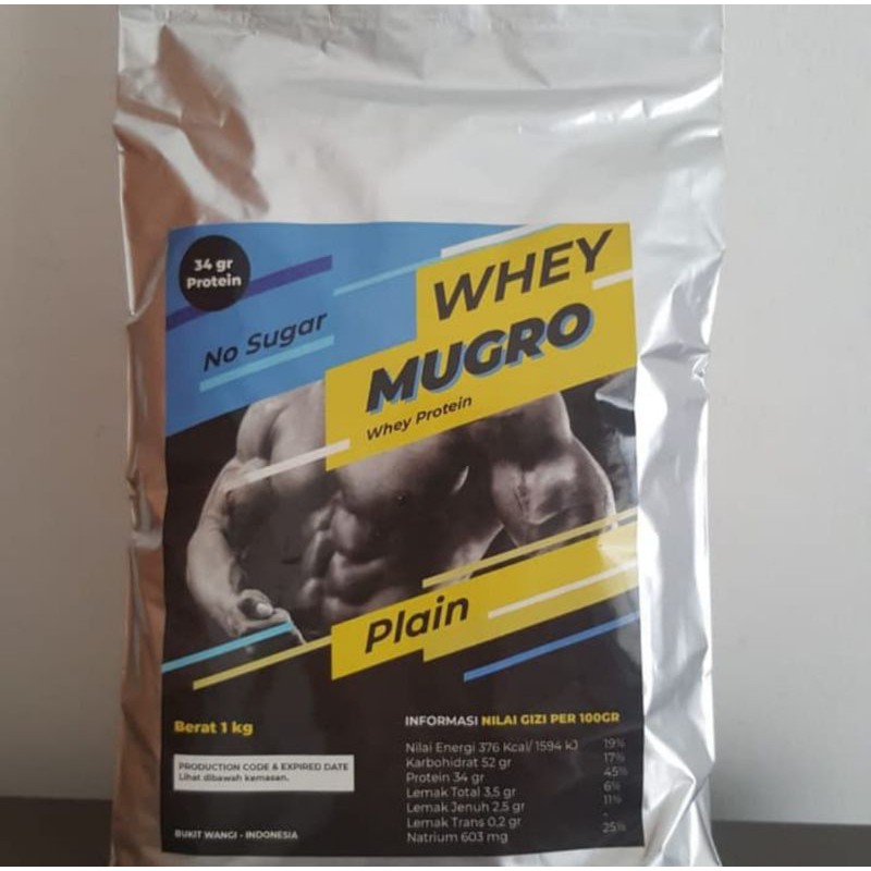 Whey Protein Concentrate 1 kg Plain