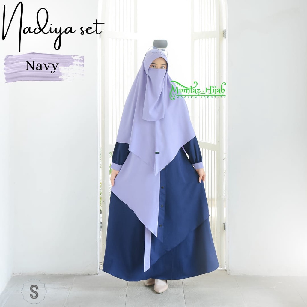 Nadiya Set Gamis dan Hijab by Mumtaz Hijab (Free Cadar)