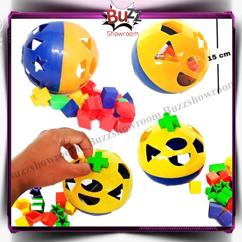 Puzzle Ball Sorting Puzzle Block Mainan Edukasi Anak Bola Pintar Warna