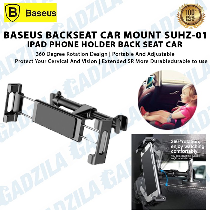 BASEUS Backseat Car Mount SUHZ-01- iPad Phone Holder Back Seat Mobil