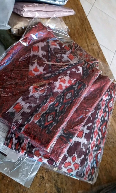 Baju Couple Batik Couple Keluarga Modern Sania Ruffle Ori Ndoro Jowi Dnt Motif Mega Mendung Merah
