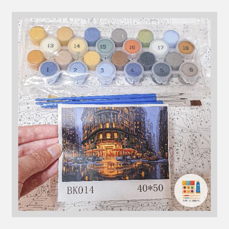 

DIY Paint by Numbers ' Delmonico's ' ♡