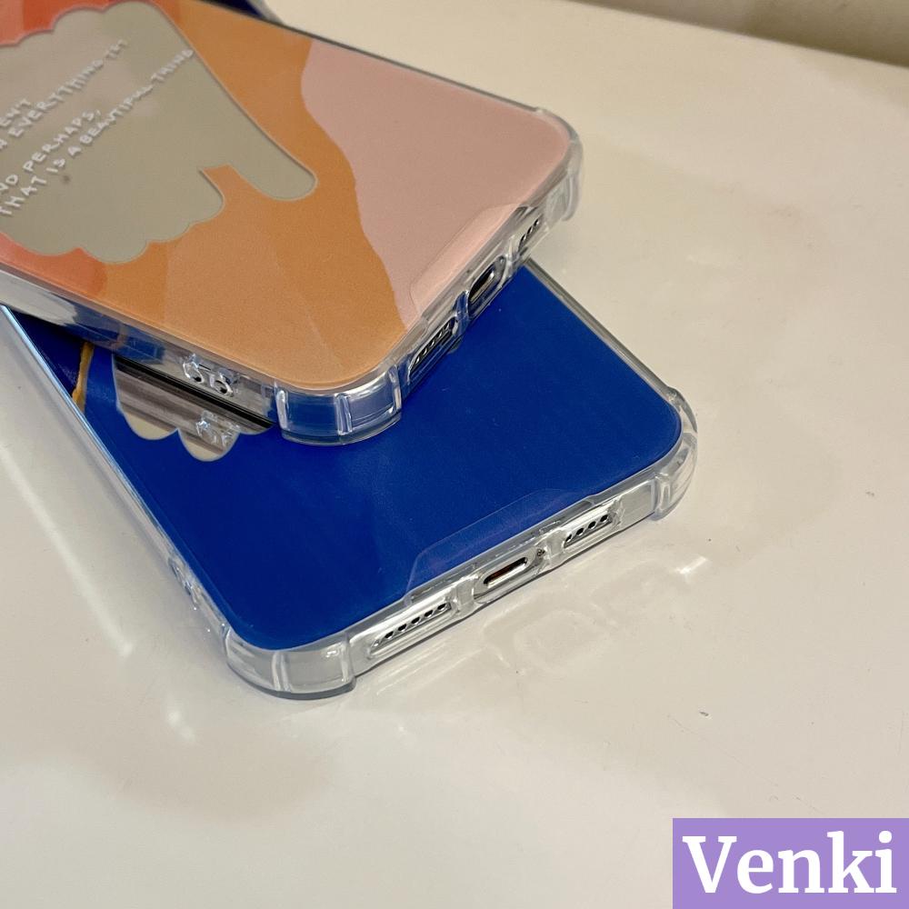 Casing Iphone 13 Pro Max / 12 Pro Max / 11 Pro Max / 7 Plus / Xr / Xs Max + / 8 + Aksen Cermin + Tulisan