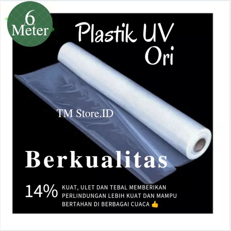  Plastik  UV  Lebar 6 Meter UV  14 Ulet Import Tidak Mudah 