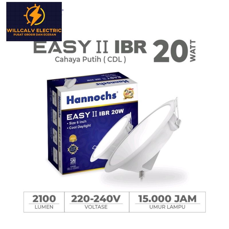 HANNOCHS EASY II IBR 20W 20 WATT / LAMPU DOWNLIGHT LED HANNOCHS EASY II IBR 20W 20 WATT