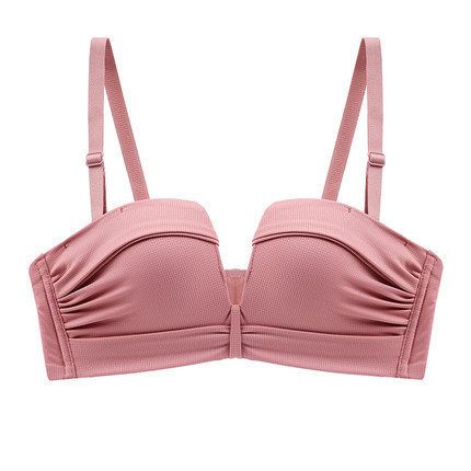 [ LINGERIE MASTER ] - (B-33) Hot Item Bra Wanita Model Tanpa Kawat Dengan Bahan Halus Dan Hiasan Renda Sexy-B-33 Pink