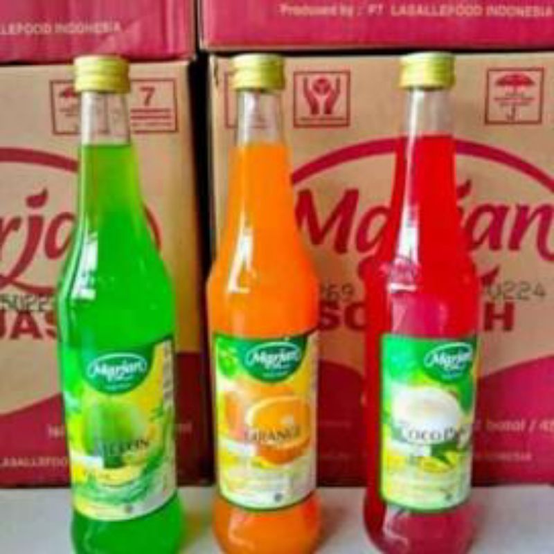 Marjan squash sirup 450ml x 12 botol (1 dus) Exd 2 tahun