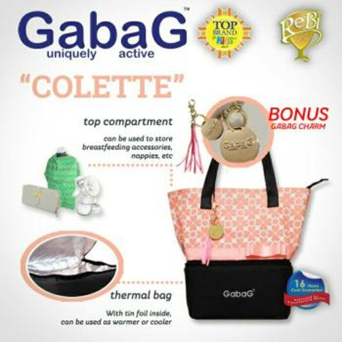 Gabag Colette/Cooler Bag Gabag/Tas penyimpanan Asi