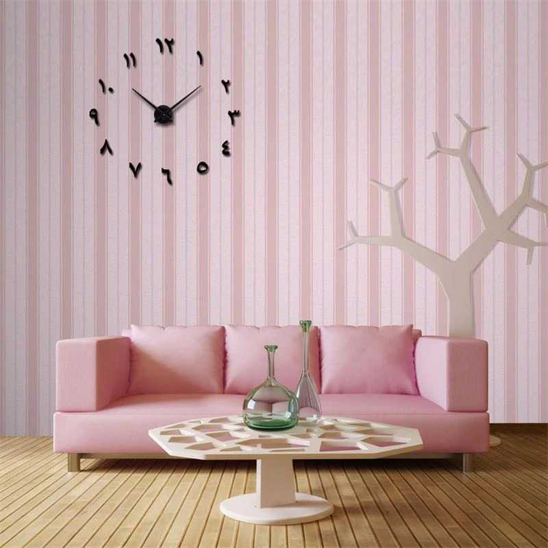 (BISA COD) RVOSTR  Jam Dinding DIY Giant Wall Clock Creative Design - S031