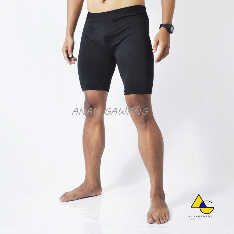 Running Tight Zean Legging Pendek Olahraga Anakgawang