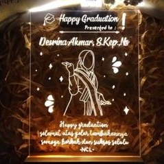 [ Tanpa Box ] Lampu Tidur | Acrylic lettering | Gift Box | Box Hamper | Akrilik Custom | Kado Unik |
