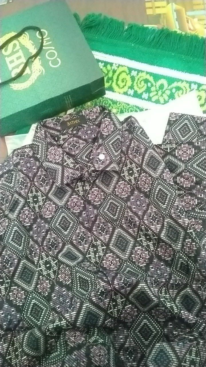 Kemeja Batik Songket Pria Aneka Motif Diamond Banyak Warna Big Size Jumbo Xxl Xxxl