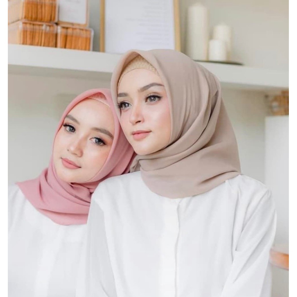  Jilbab  Bella  square  segiempat part 1 Shopee Indonesia