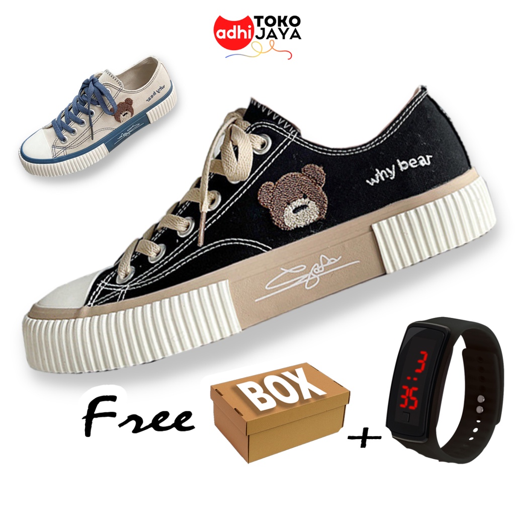 Sepatu Wanita Kekinian 2022 Terbaru Sneakers Import Korea Korean Style Jalan Cewek Dewasa Hitam Orig