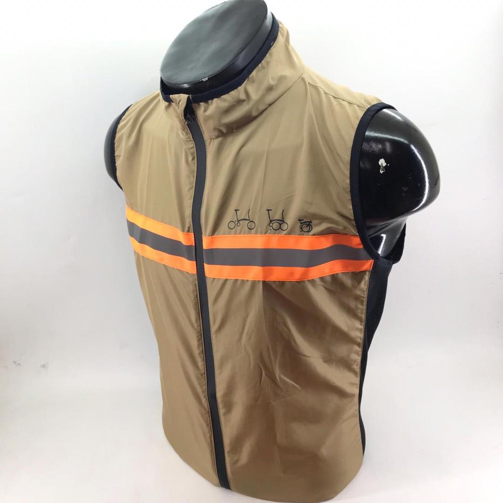 Jaket Rompi Sepeda Lipat Pria Wanita Reflektif Vest Gowes Windbreaker