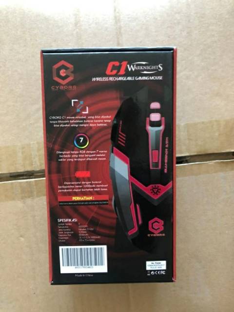 Cyborg C1 Warknights Gaming Mouse Wireless Rechargeable