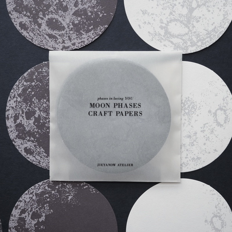 

Jieyanow Atelier Phases to Loving You Moon Phases Craft Papers