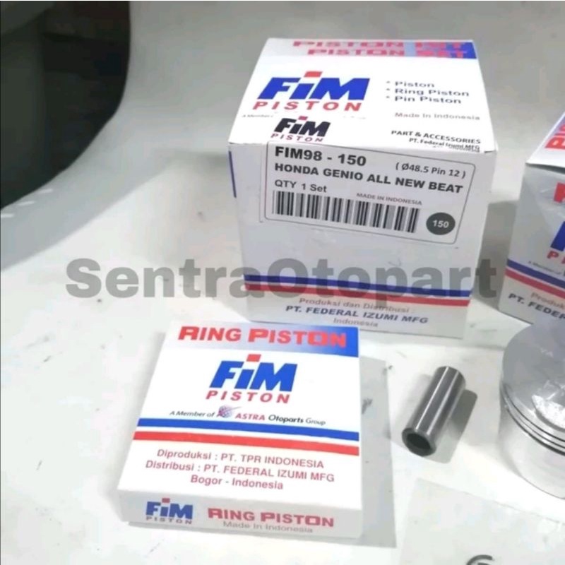 Piston seher kit beat led 2020 scoopy 2021 genio oversize 150 fim