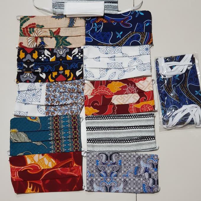 Masker Kain Batik Solo Mentarieka_Shop