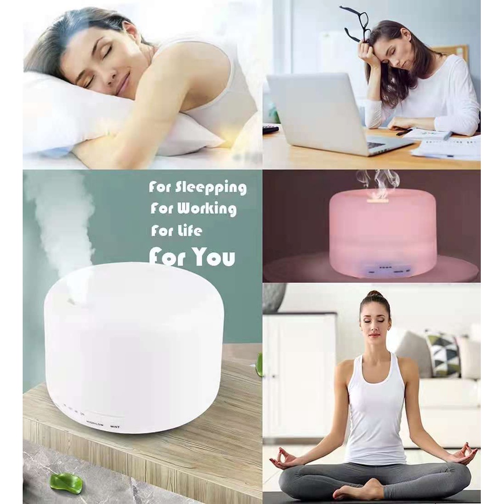 Humidifier Diffuser Air 300ML/500ML/1000ML  Aromaterapi Dengan Remote (TIDAK FREE OIL)