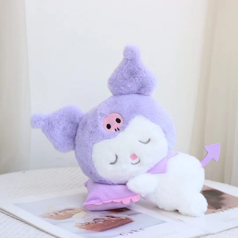 Boneka Cartoon Bantal Gantungan Kunci Bahan Plush