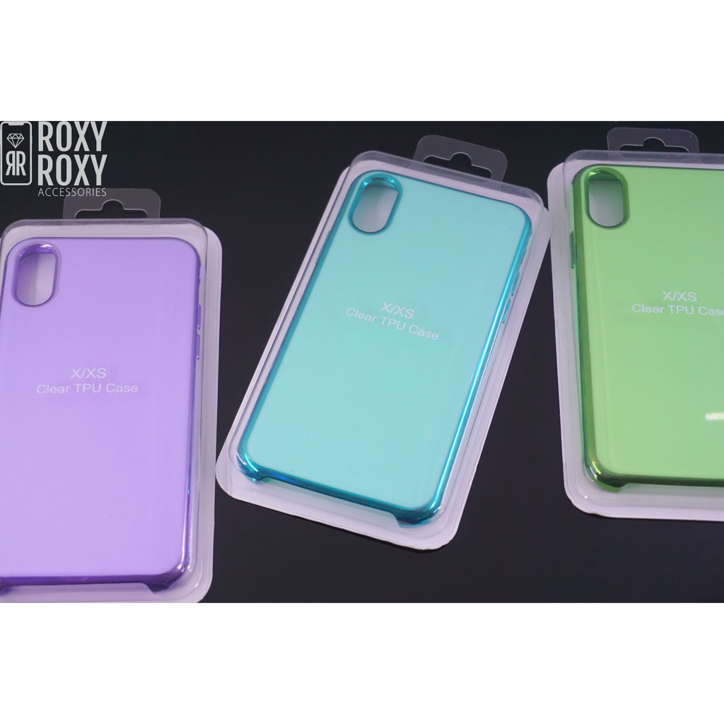 Soft Case TPU Chrome Candy iPhone XR - XS Max (sama ukuran) - X/ XS (sama ukuran)