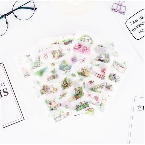 Waterolor Diary Deco - Secret Gardern (6pcs)