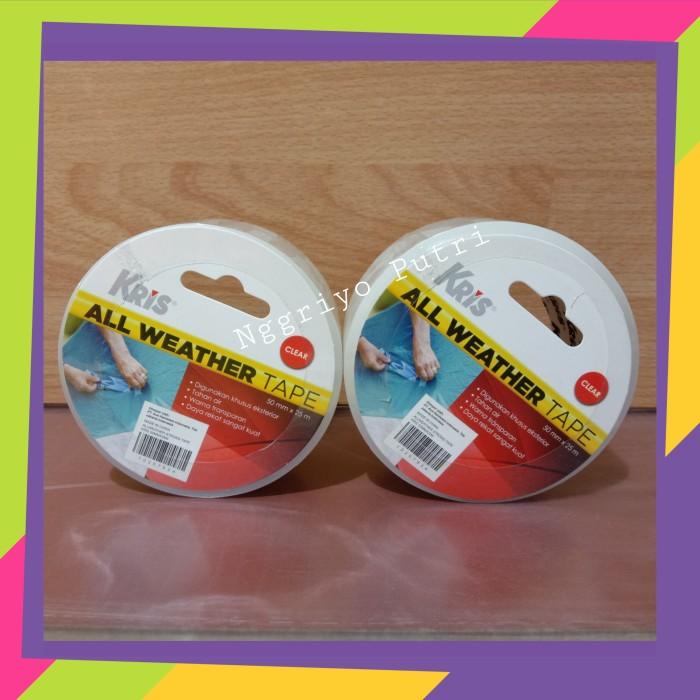 

Lakban Outdoor Tahan Air/Isolasi All Weather Tape Clear 50Mm X 25M