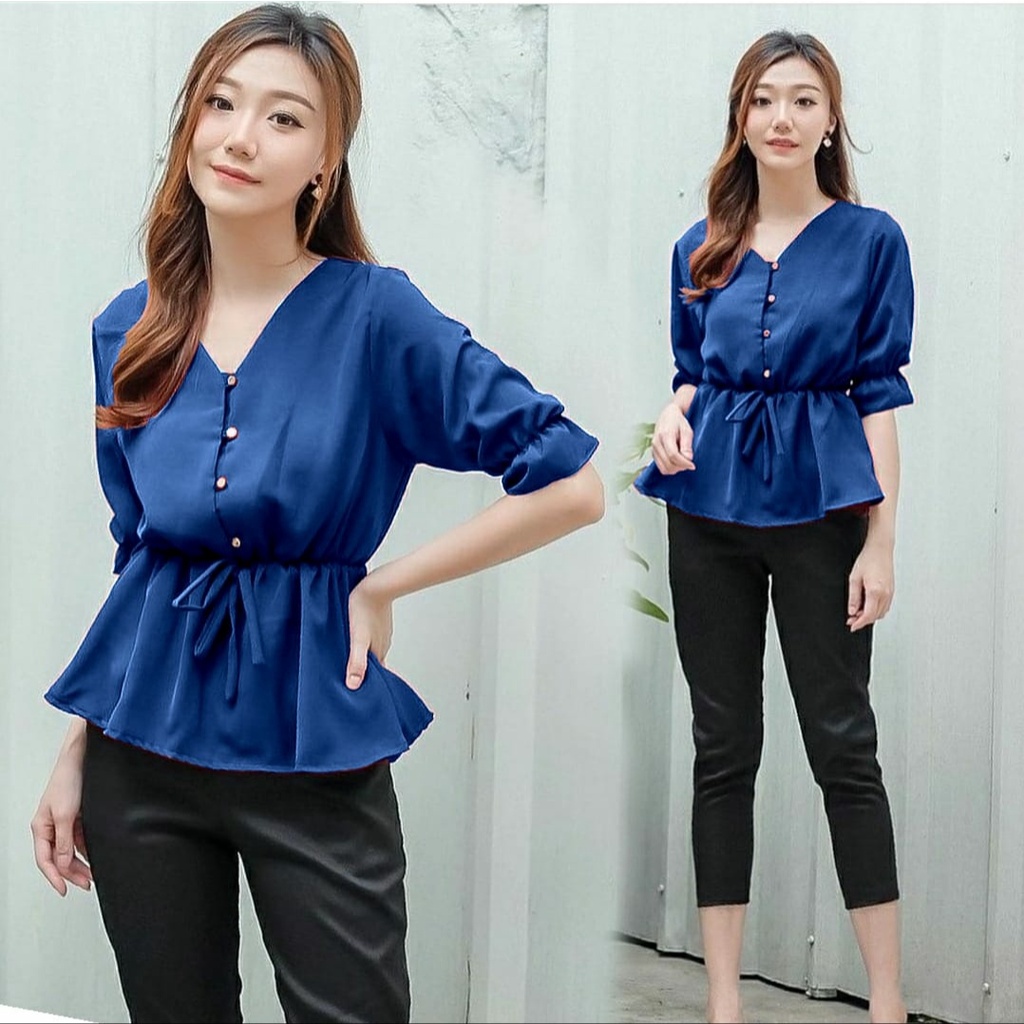 [MCFK] Blouse Akata / Blouse Korea / Baju Atasan Wanita / Blouse / Blouse Wanita / Blouse Murah